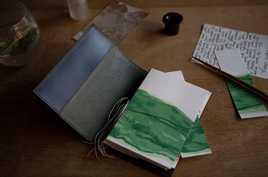 Hand Painted Notebook and Cover